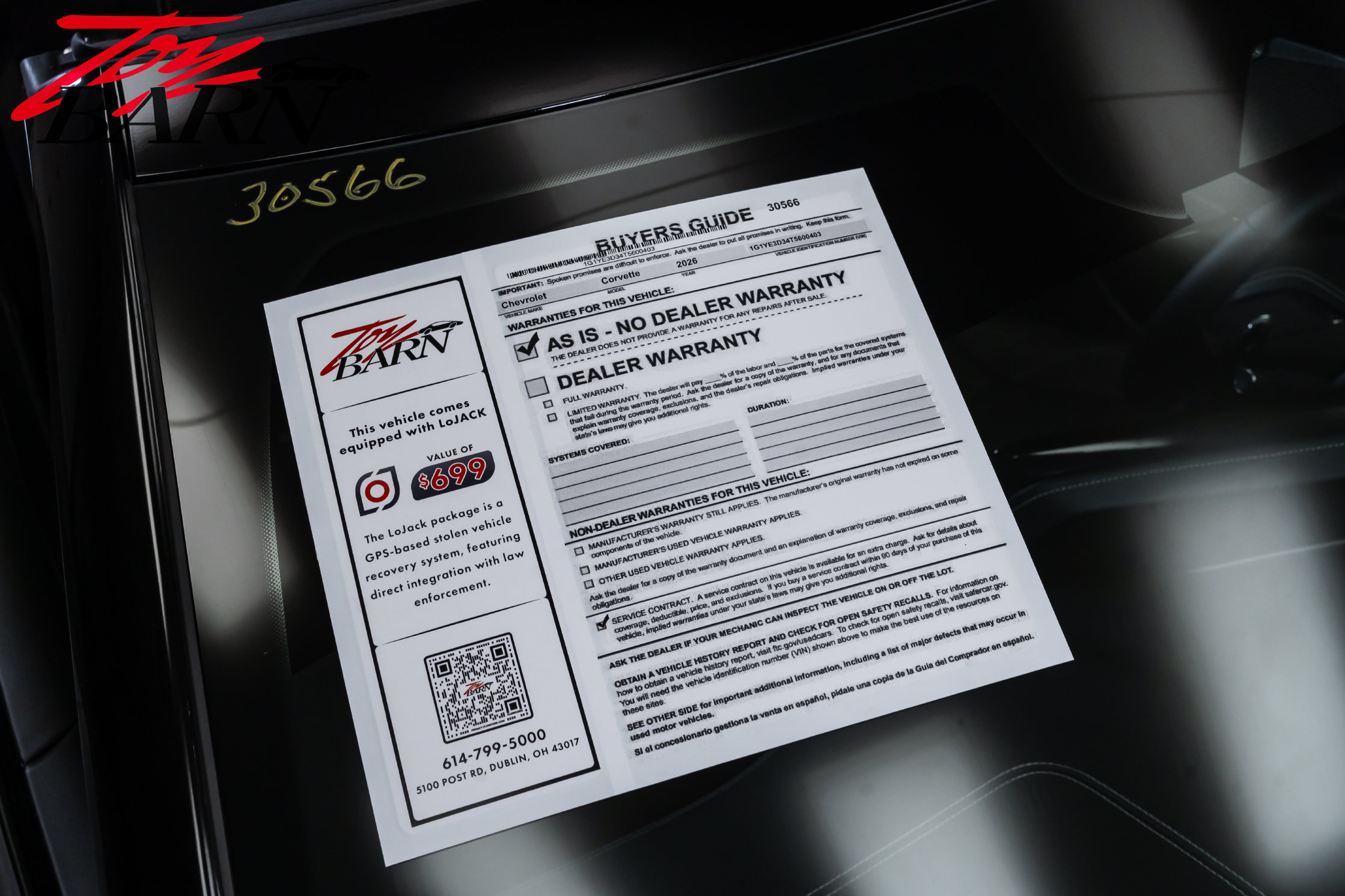 Used 2026 Chevrolet Corvette Z06 w/ Stealth Interior Trim Package RWD image 55