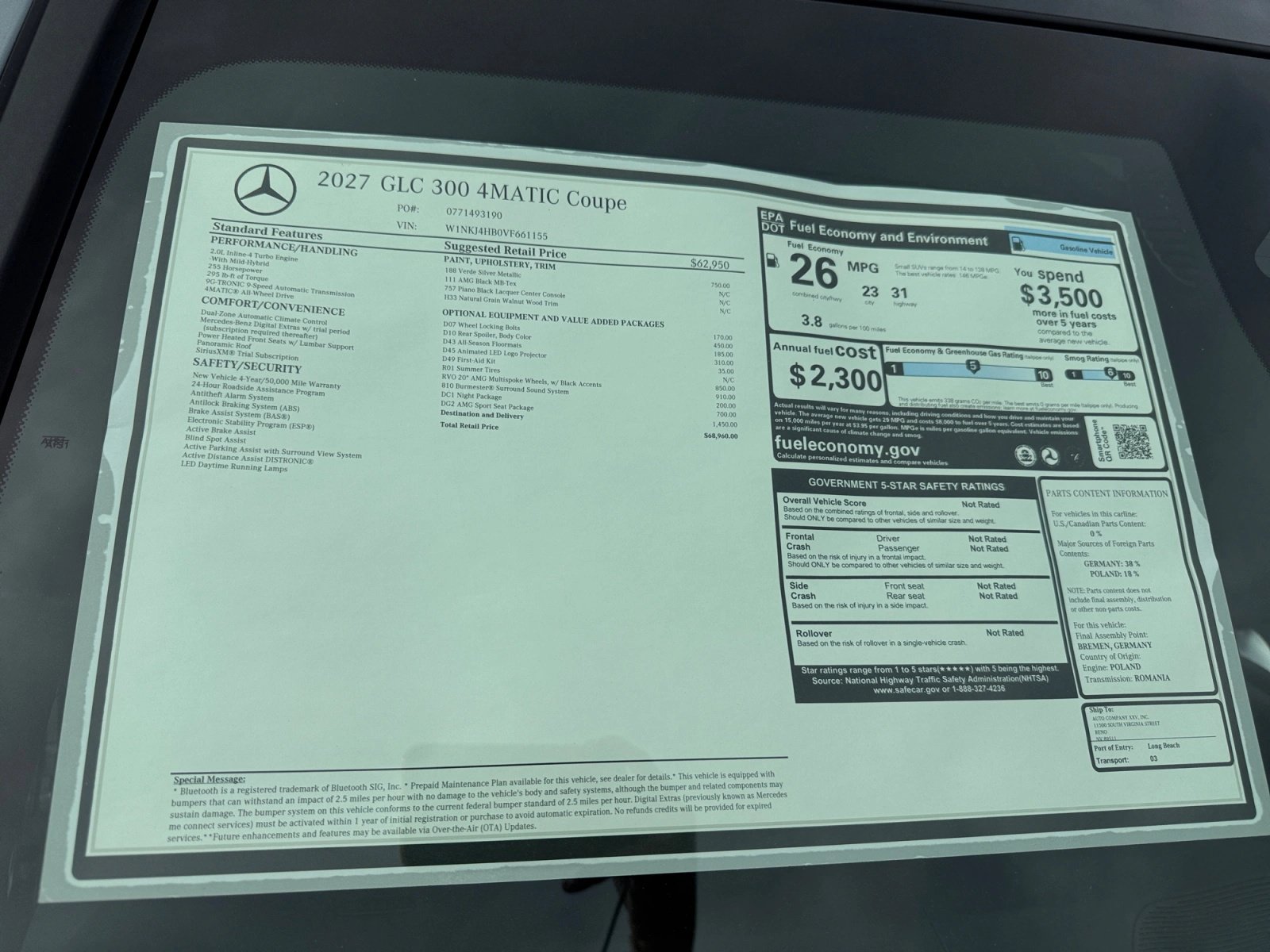 New 2027 Mercedes-Benz GLC 300 4MATIC image 19