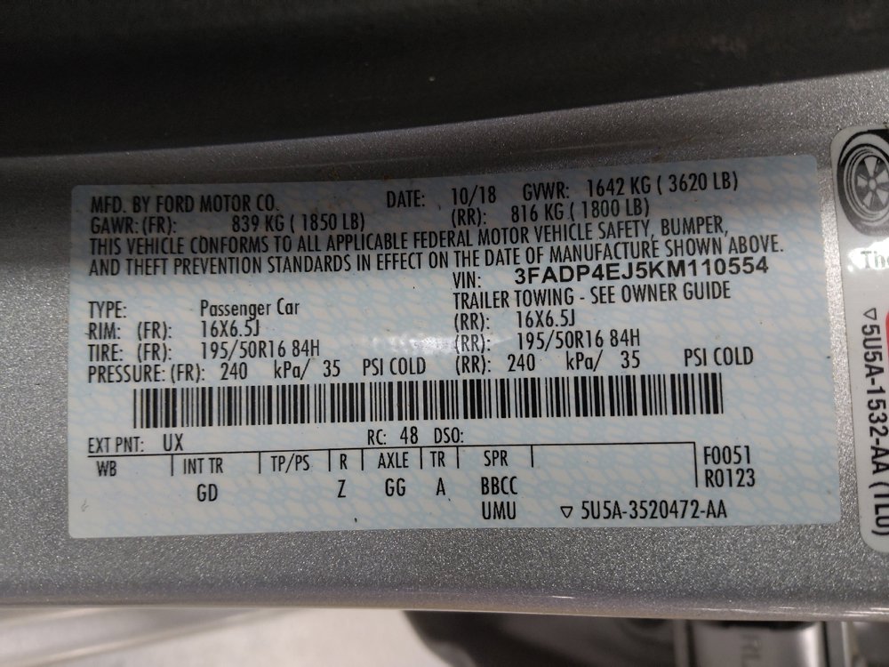 Used 2019 Ford Fiesta SE w/ Equipment Group 201A FWD image 33