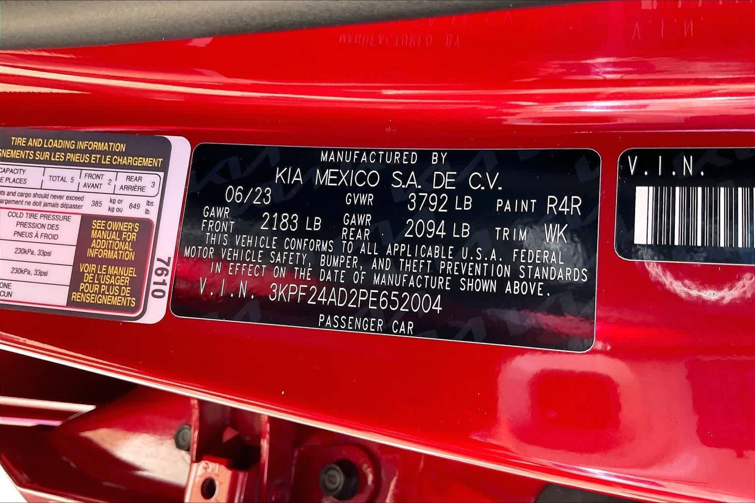 Certified 2023 Kia Forte LXS w/ LXS Technology Package FWD image 18