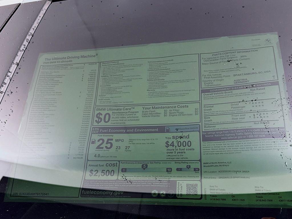 New 2026 BMW X5 xDrive40i w/ Executive Package image 12