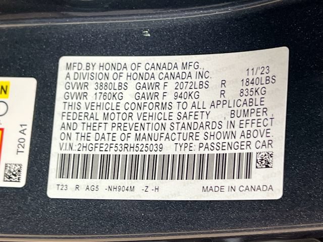Used 2024 Honda Civic Sport image 29