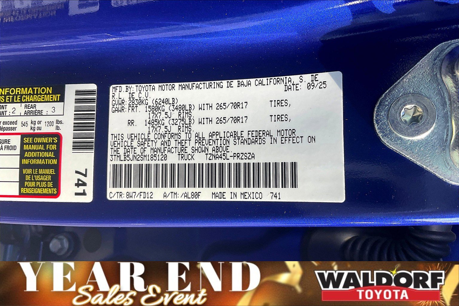 New 2025 Toyota Tacoma TRD Off-Road image 17