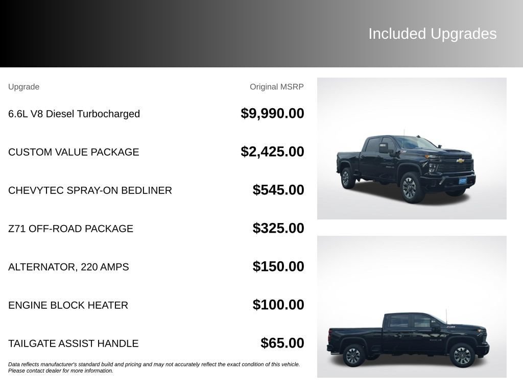 New 2026 Chevrolet Silverado 2500 Custom w/ Custom Value Package AWD/4WD image 3