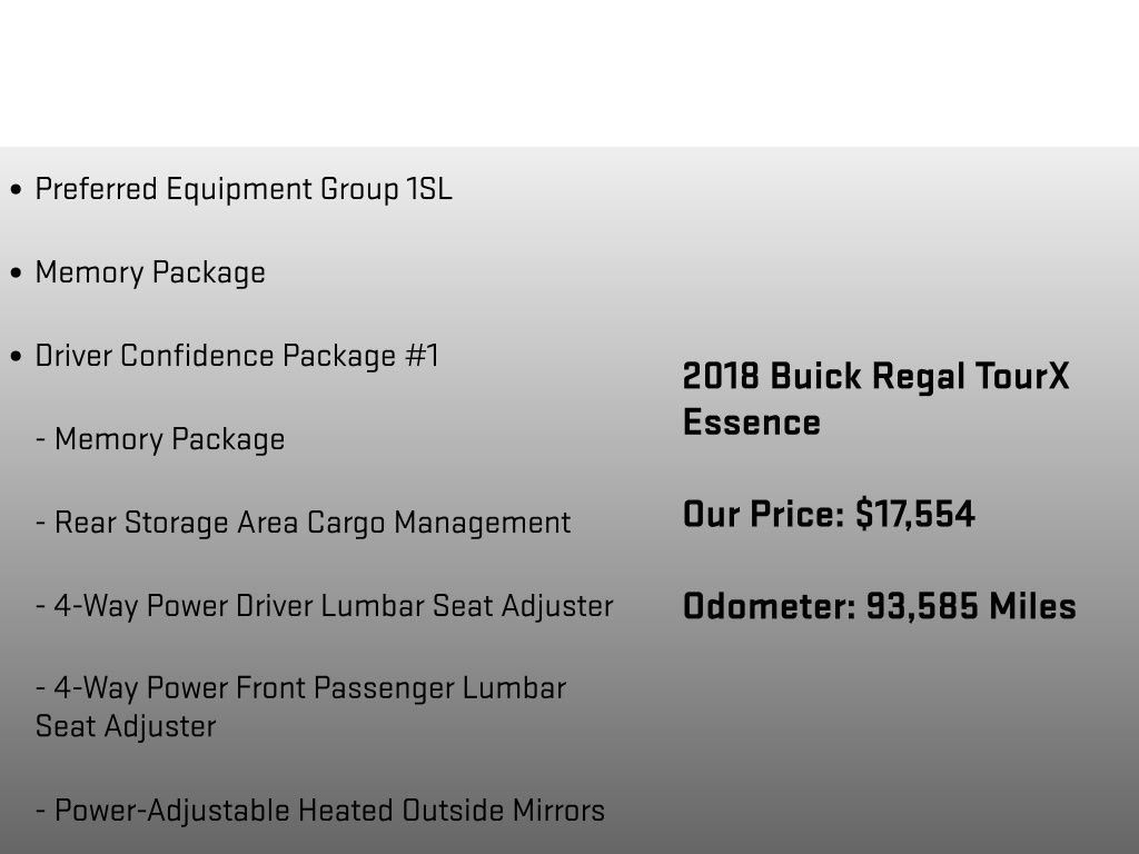 Used 2018 Buick Regal Essence w/ Driver Confidence Package #1 image 6