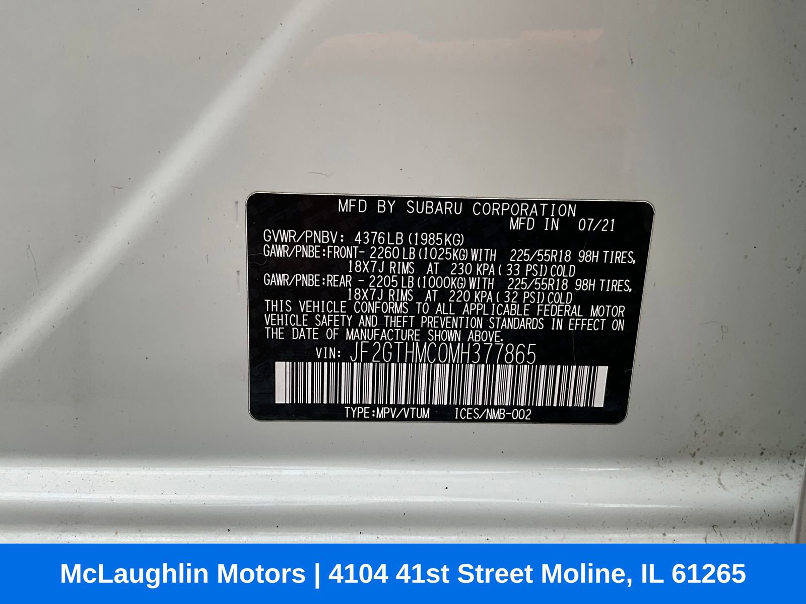 Certified 2021 Subaru Crosstrek 2.5i Limited w/ Popular Package #5 image 19