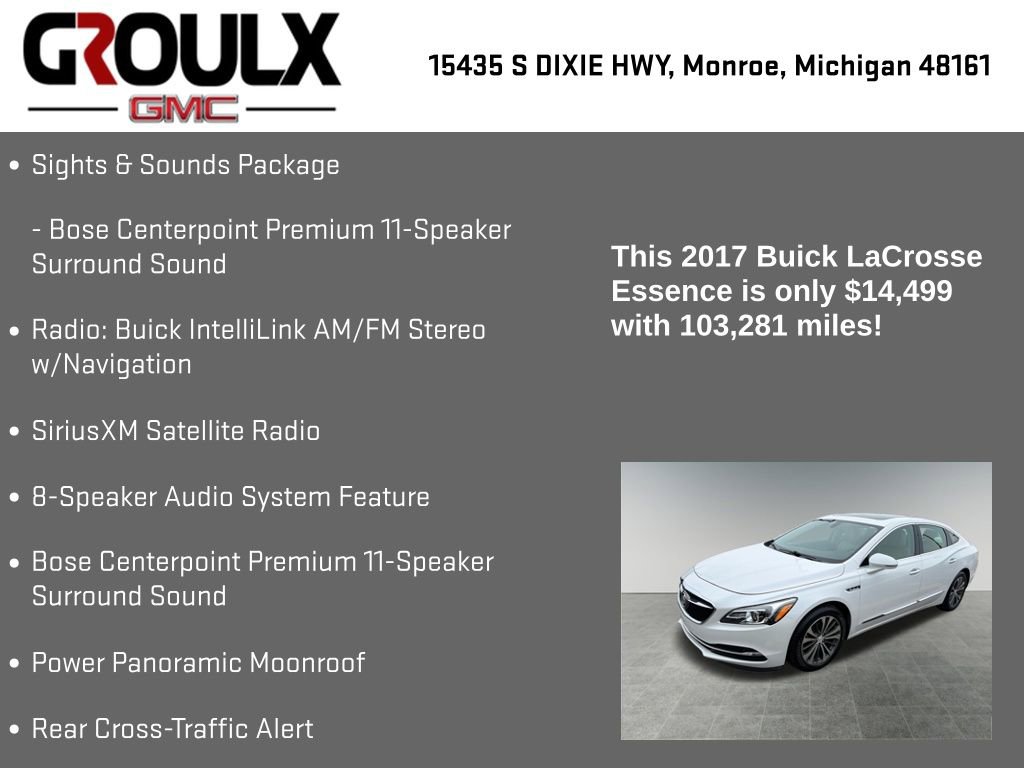 Used 2017 Buick LaCrosse Essence w/ Sun and Shade Package image 15