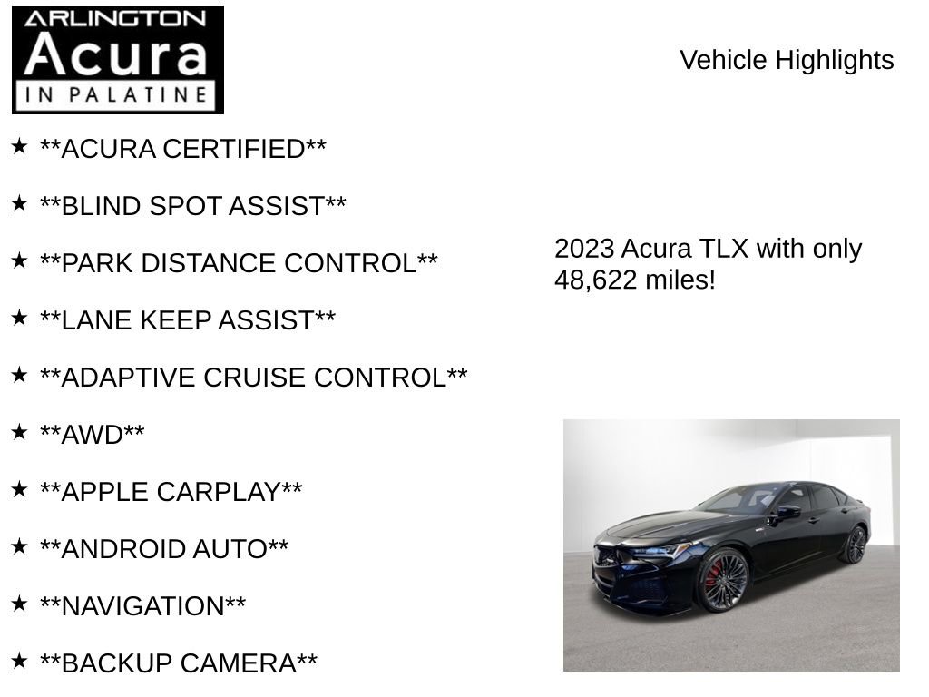 Certified 2023 Acura TLX Type S image 7