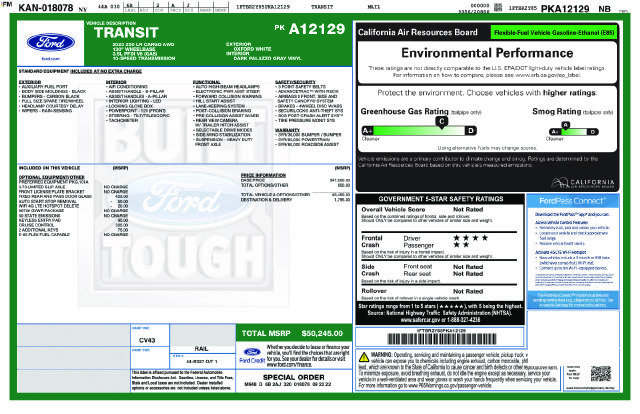 Used 2023 Ford Transit 250 Low Roof AWD image 28