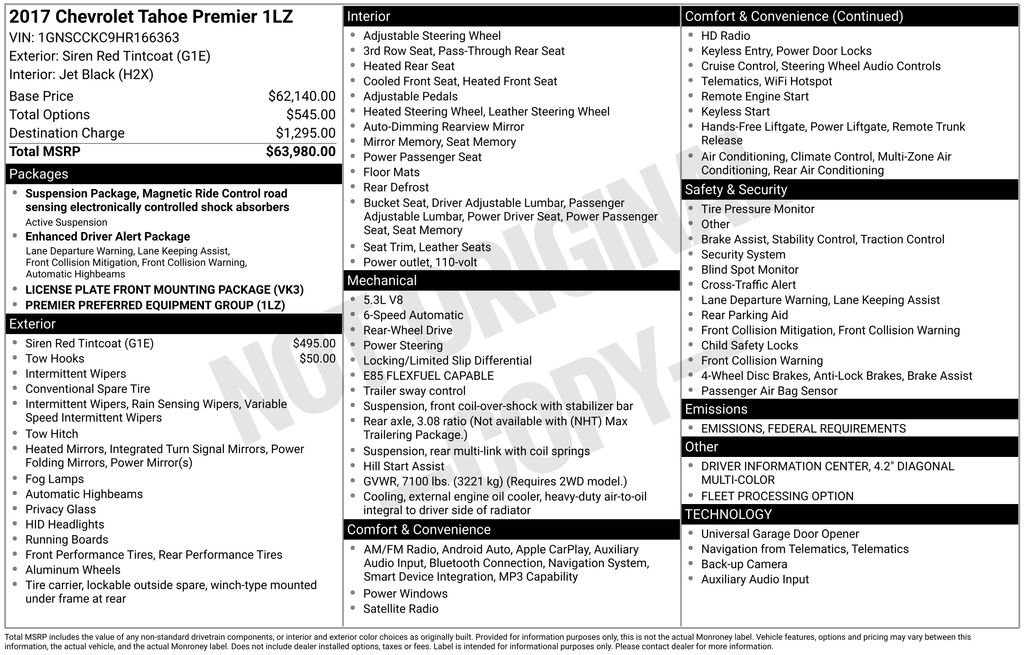 Used 2017 Chevrolet Tahoe Premier image 35
