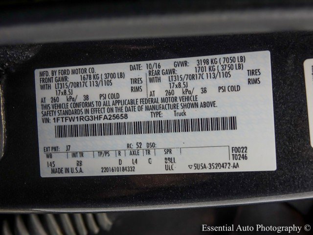 Used 2017 Ford F150 Raptor w/ Equipment Group 802A Luxury image 36