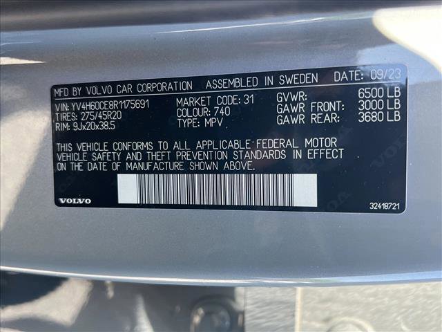 Used 2024 Volvo XC90 T8 Plus w/ Protection Package Premier AWD/4WD image 27