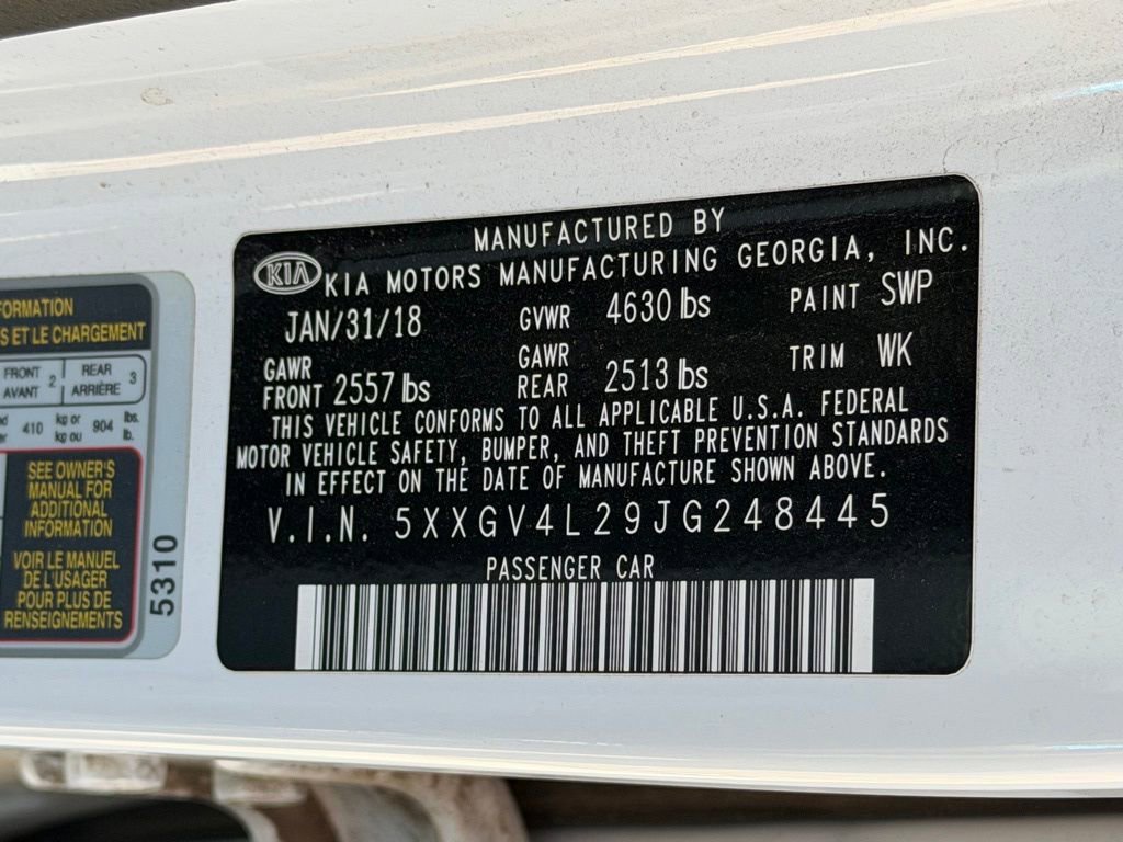 Used 2018 Kia Optima SX w/ Technology Package image 34