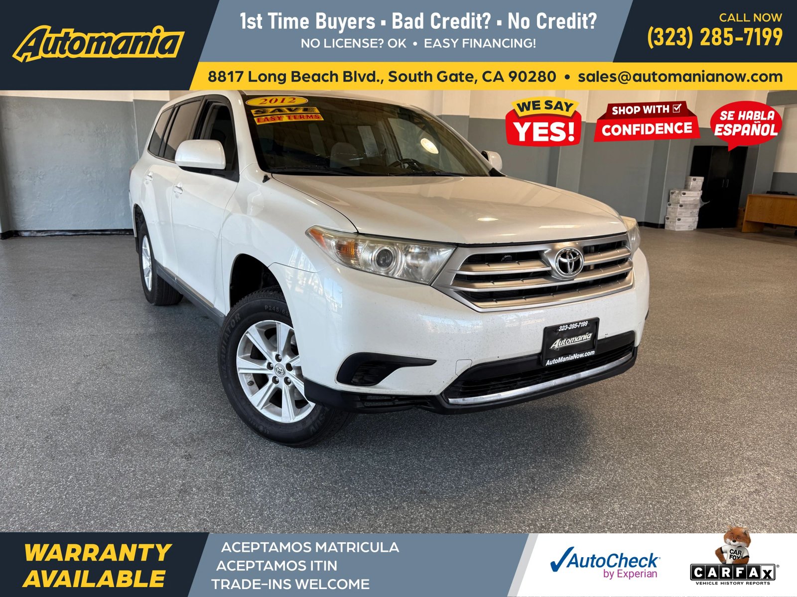 Used 2012 Toyota Highlander FWD image 1