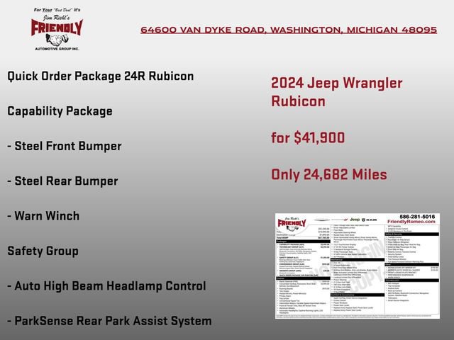 Used 2024 Jeep Wrangler Unlimited Rubicon w/ Capability Package image 3