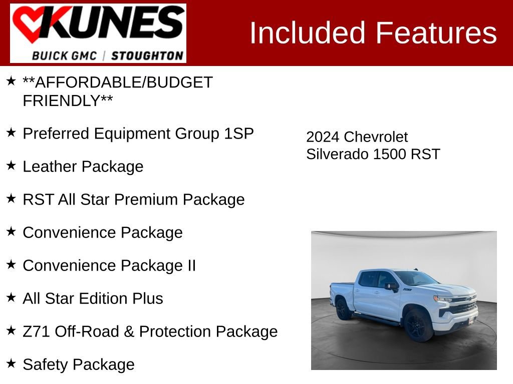 Used 2024 Chevrolet Silverado 1500 RST w/ RST All Star Premium Package AWD/4WD image 3