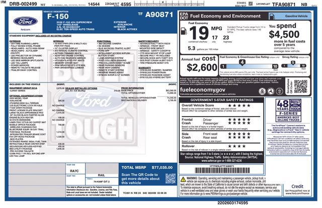 New 2026 Ford F150 Lariat w/ Equipment Group 501A Mid AWD/4WD image 34