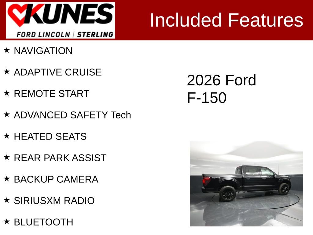 New 2026 Ford F150 XLT w/ Equipment Group 302A MID image 3