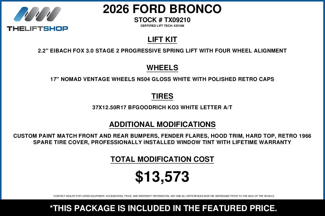 Used 2026 Ford Bronco Outer Banks AWD/4WD image 2