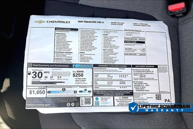New 2026 Chevrolet TrailBlazer LT FWD image 15