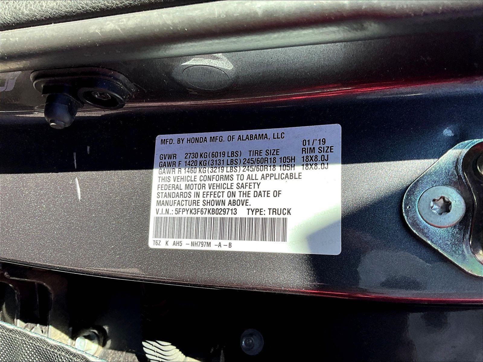 Used 2019 Honda Ridgeline RTL-T image 6