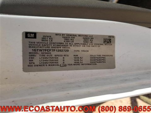 Used 2015 GMC Savana 2500 RWD image 10