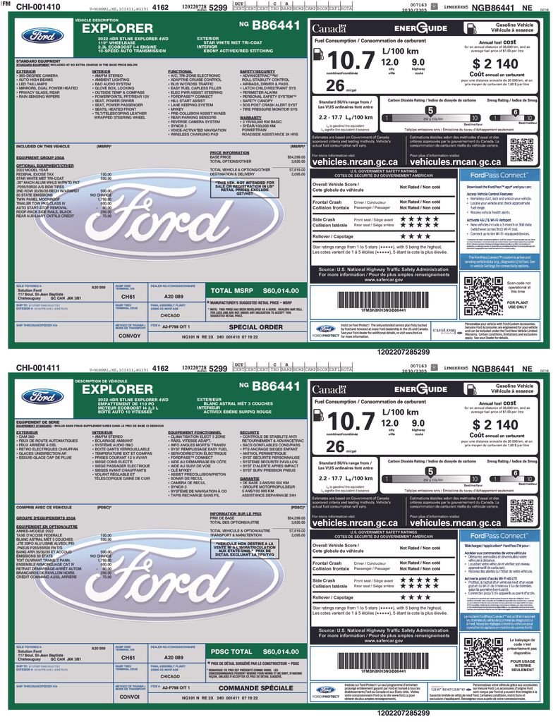 Used 2022 Ford Explorer ST-Line w/ Class IV Trailer Tow Package AWD/4WD image 41