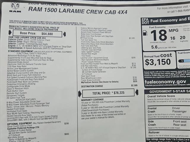 New 2026 RAM 1500 Laramie w/ Night Edition image 18