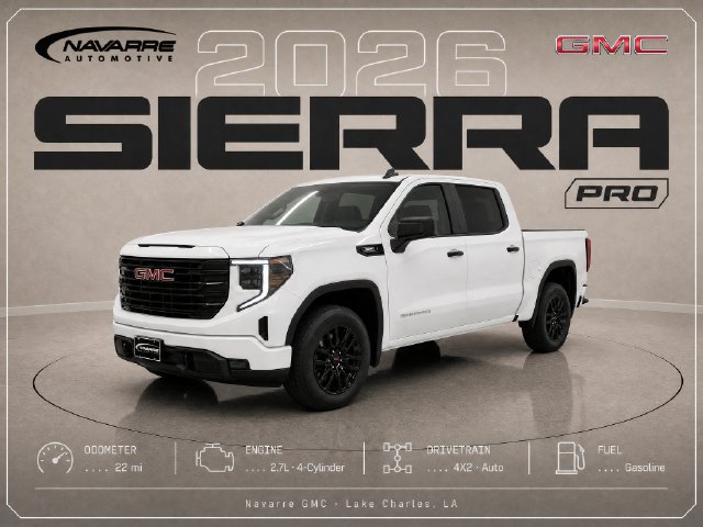 New 2026 GMC Sierra 1500 Pro w/ Graphite Edition