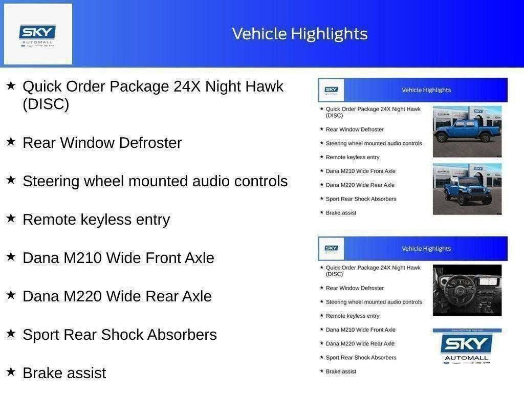 New 2025 Jeep Gladiator Sport image 51