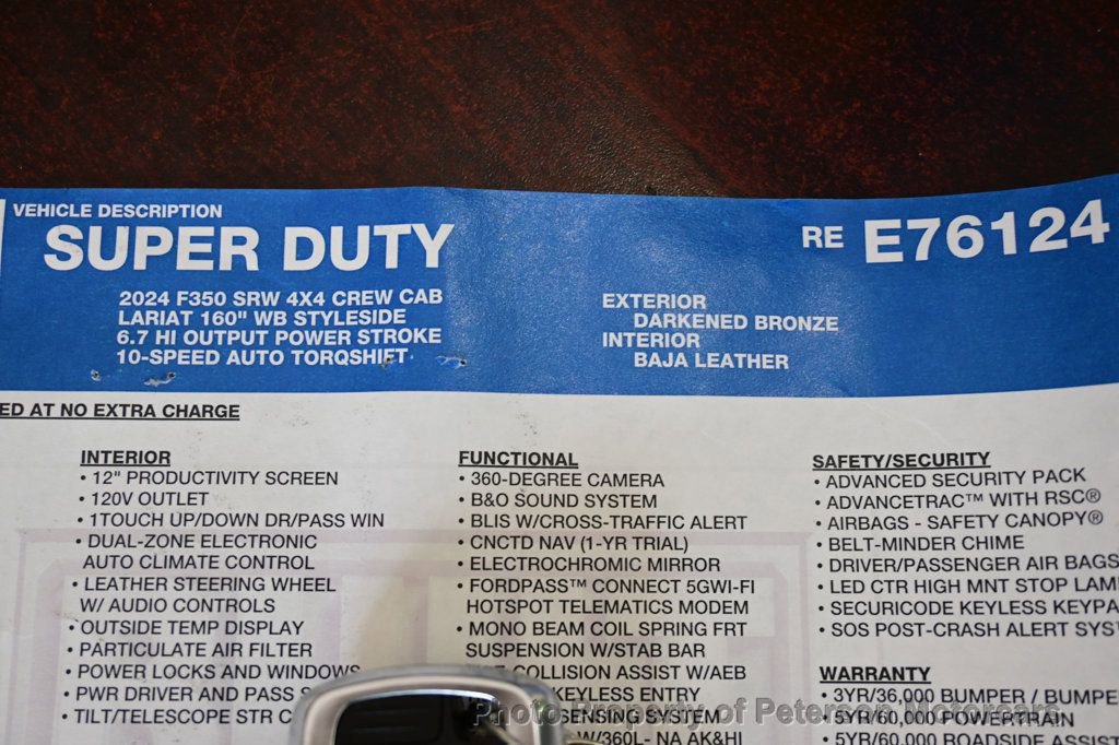 Used 2024 Ford F350 Lariat w/ Lariat Ultimate Package image 75