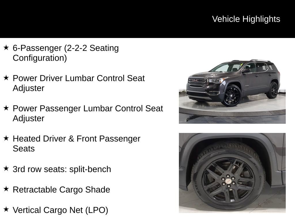 Used 2019 GMC Acadia SLT w/ LPO, Cargo Package AWD/4WD image 19