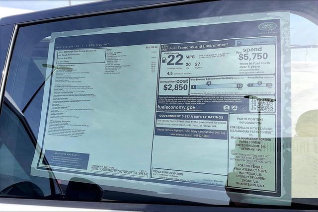 New 2026 Land Rover Range Rover Evoque Dynamic SE image 16