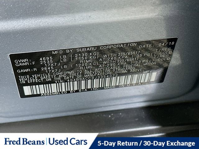 Used 2018 Subaru Outback 2.5i Premium image 31