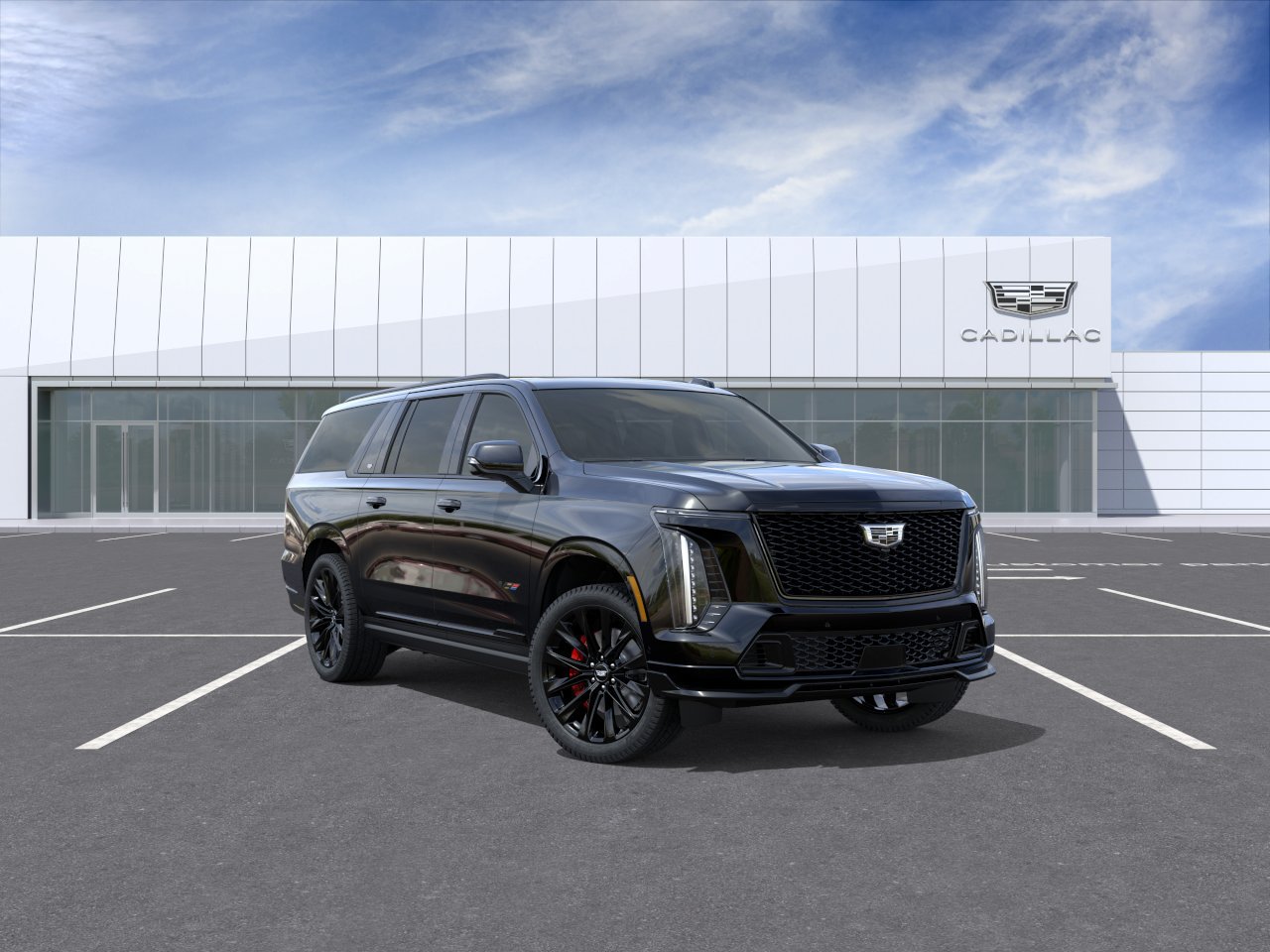 New 2026 Cadillac Escalade ESV V w/ LPO, ONYX Package AWD/4WD image 1