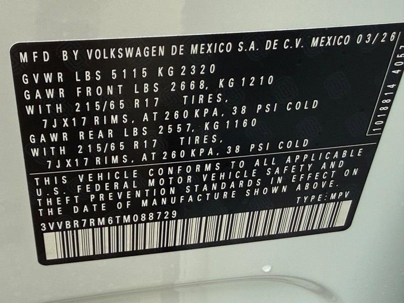 New 2026 Volkswagen Tiguan S AWD/4WD image 17