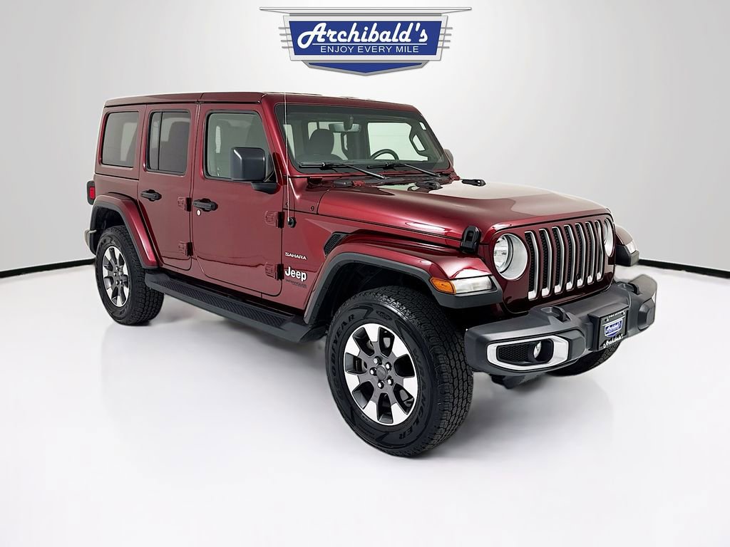 Used 2021 Jeep Wrangler Unlimited Sahara w/ Uconnect 4C Nav & Sound Group image 1