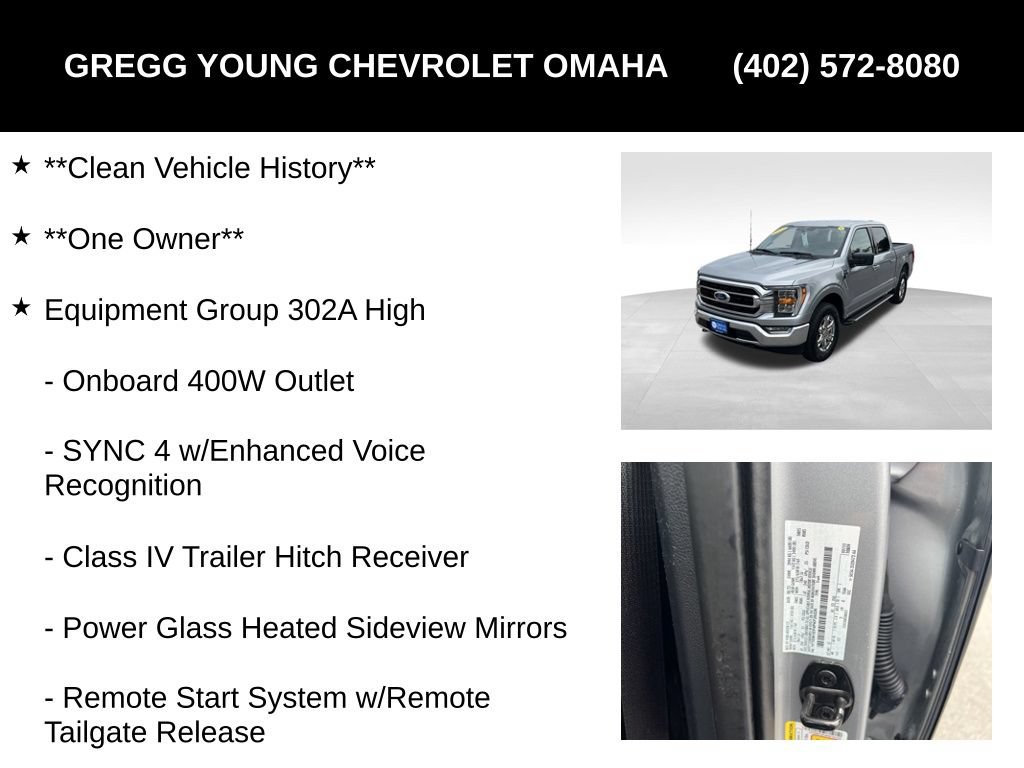 Used 2023 Ford F150 XLT w/ Equipment Group 302A High AWD/4WD image 7