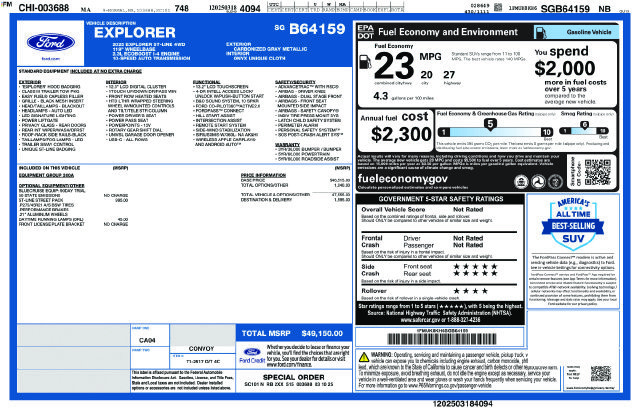 Certified 2025 Ford Explorer ST-Line w/ ST-Line Street Pack AWD/4WD image 37