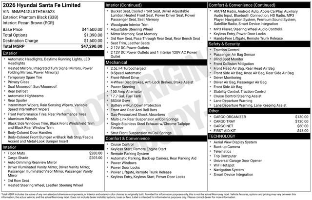 New 2026 Hyundai Santa Fe Limited FWD image 5