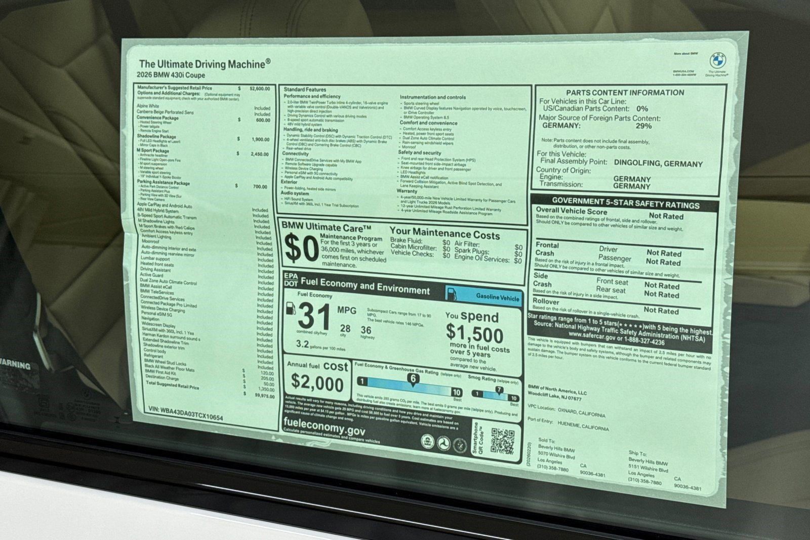 New 2026 BMW 430i Coupe w/ M Sport Package image 29