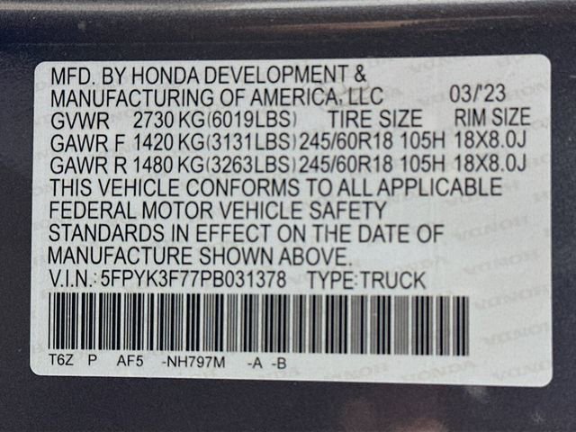 Certified 2023 Honda Ridgeline RTL-E image 34