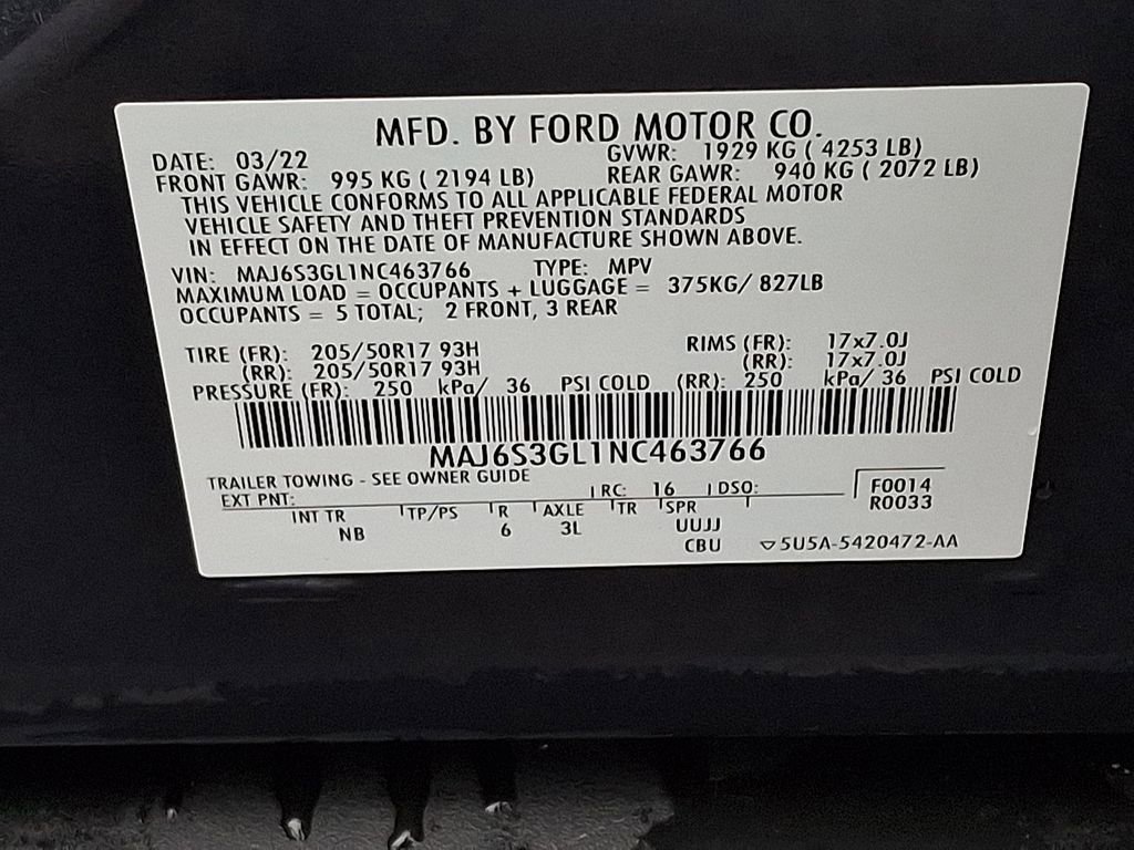 Certified 2022 Ford EcoSport SE w/ SE Convenience Package image 28