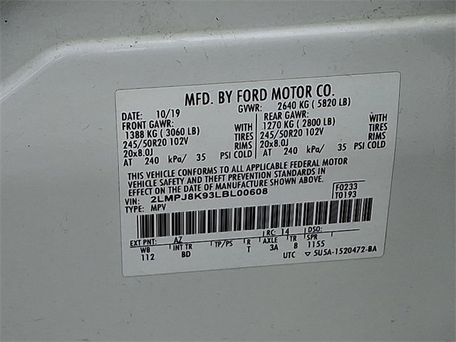 Used 2020 Lincoln Nautilus Reserve image 25