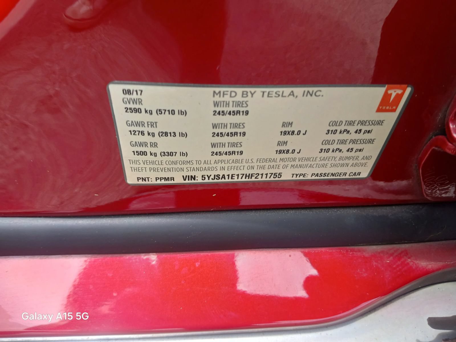 Used 2017 Tesla Model S 75 RWD image 9