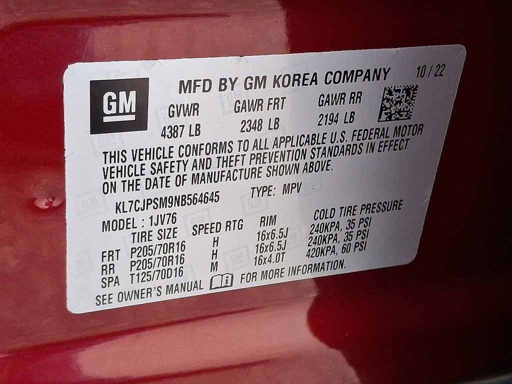 Used 2022 Chevrolet Trax LT w/ LT Convenience Package image 29