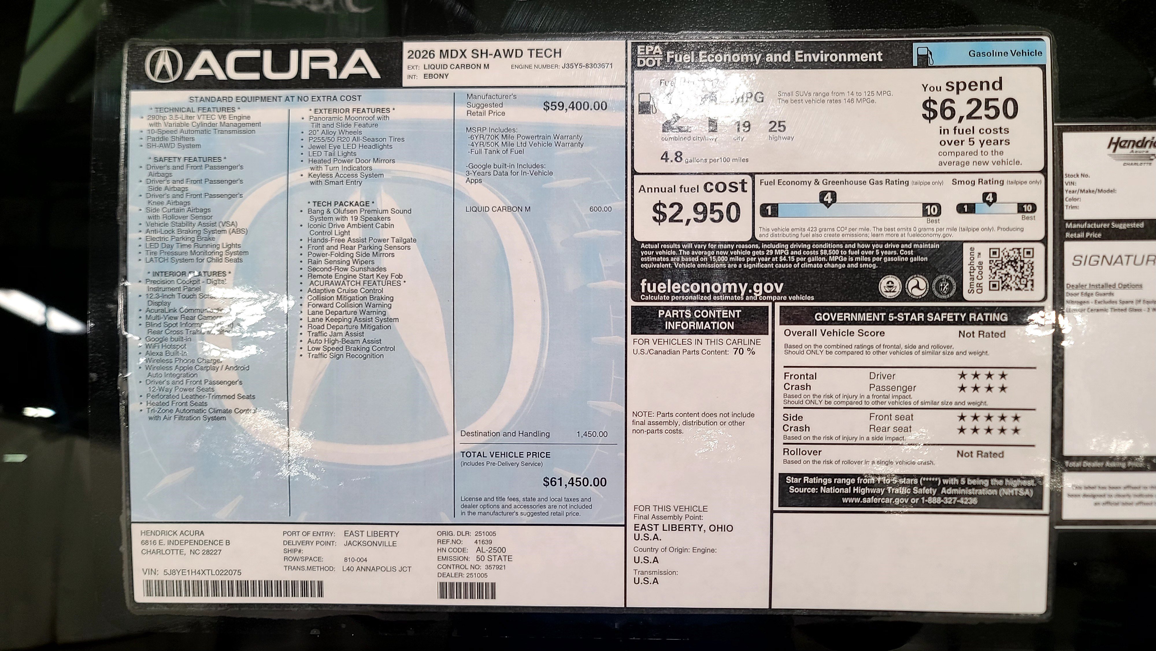 Used 2026 Acura MDX SH-AWD w/ Technology Package image 35
