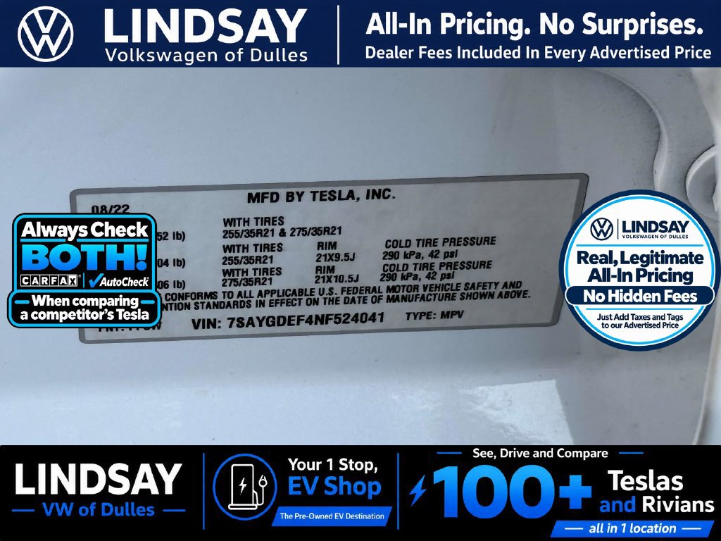 Used 2022 Tesla Model Y Performance AWD/4WD image 27