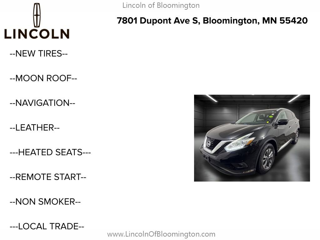 Used 2015 Nissan Murano SL w/ SL Technology Package image 5