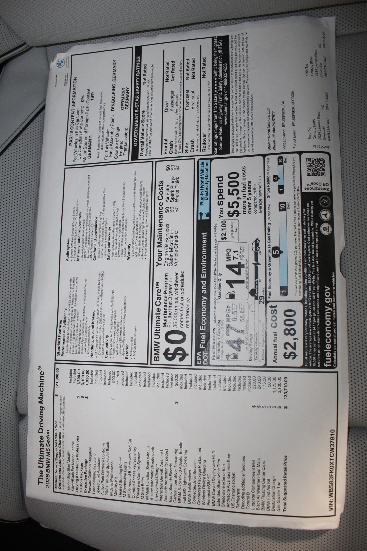 New 2026 BMW M5 w/ Carbon Package image 24